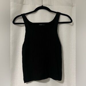 Nasty gal black sweater tank top